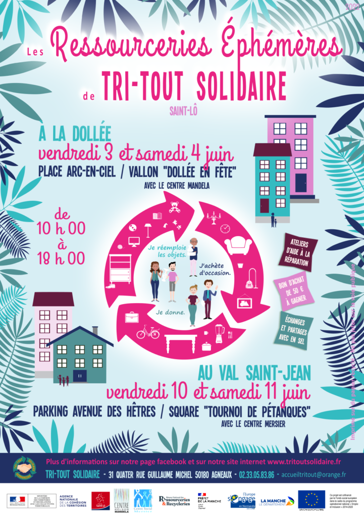 Ressourcerie éphémère Juin 2022 à Saint-Lô - Tri-Tout Solidaire