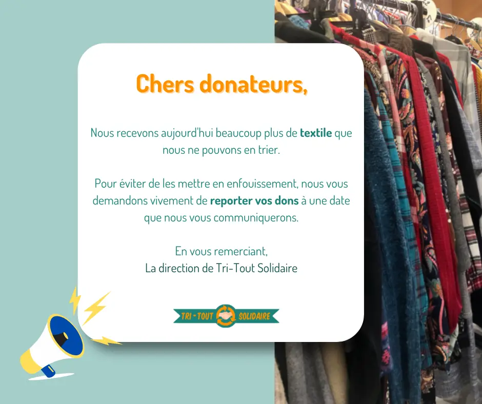 Dons de textile